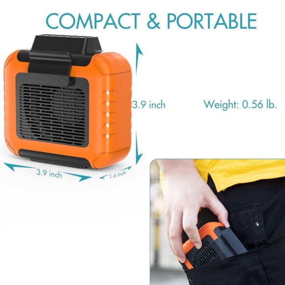 Portable Waist Personal Fan - Picture 2 of 5